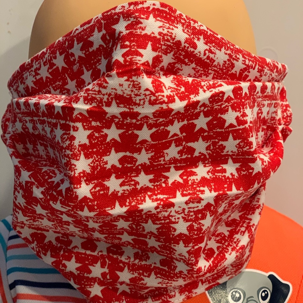 Face mask reversible-USA and  Stars